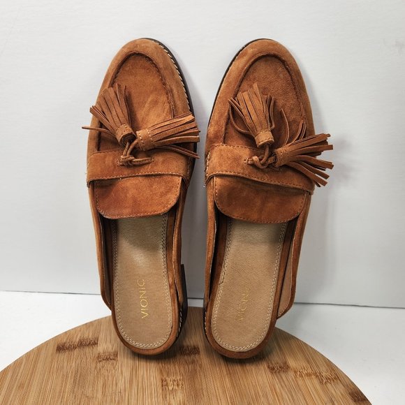 Vionic Brown Tassel Loafers - Picture 6 of 10